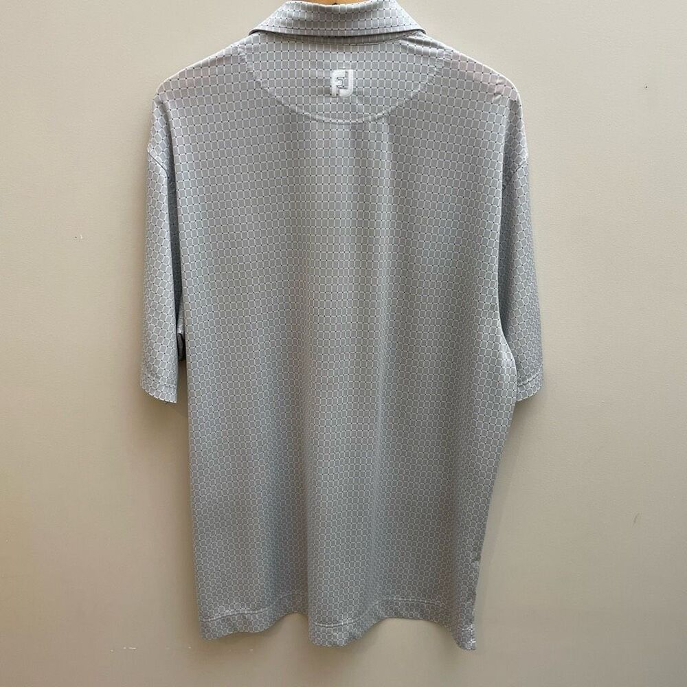 FootJoy Polo Shirt Mens Size Large Gray Embroidered Logo Golf - Picture 7 of 10